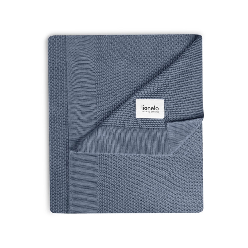 Lionelo - Κουβέρτα από μπαμπού BAMBOO BLANKET 75x100 cm Μπλε