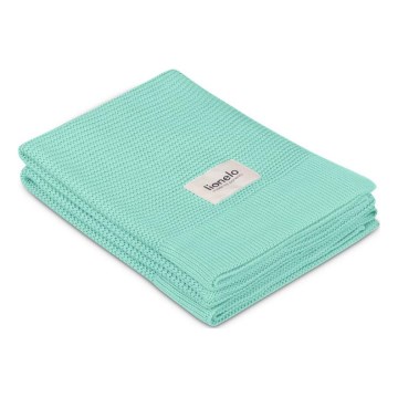 Lionelo - Κουβέρτα από μπαμπού BAMBOO BLANKET 75x100 cm Πράσινη μέντα