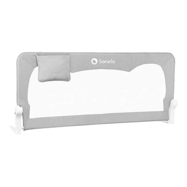 Lionelo - Μπάρα ασφαλείας για κρεβάτι HANNA Γκρι Μελανζέ