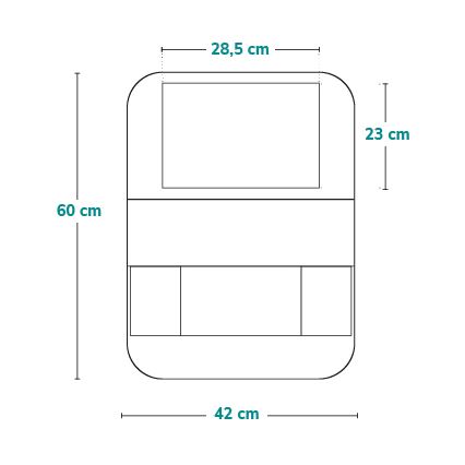 Lionelo - Οργανωτής αυτοκινήτου SEAT ORGANIZER Γκρι