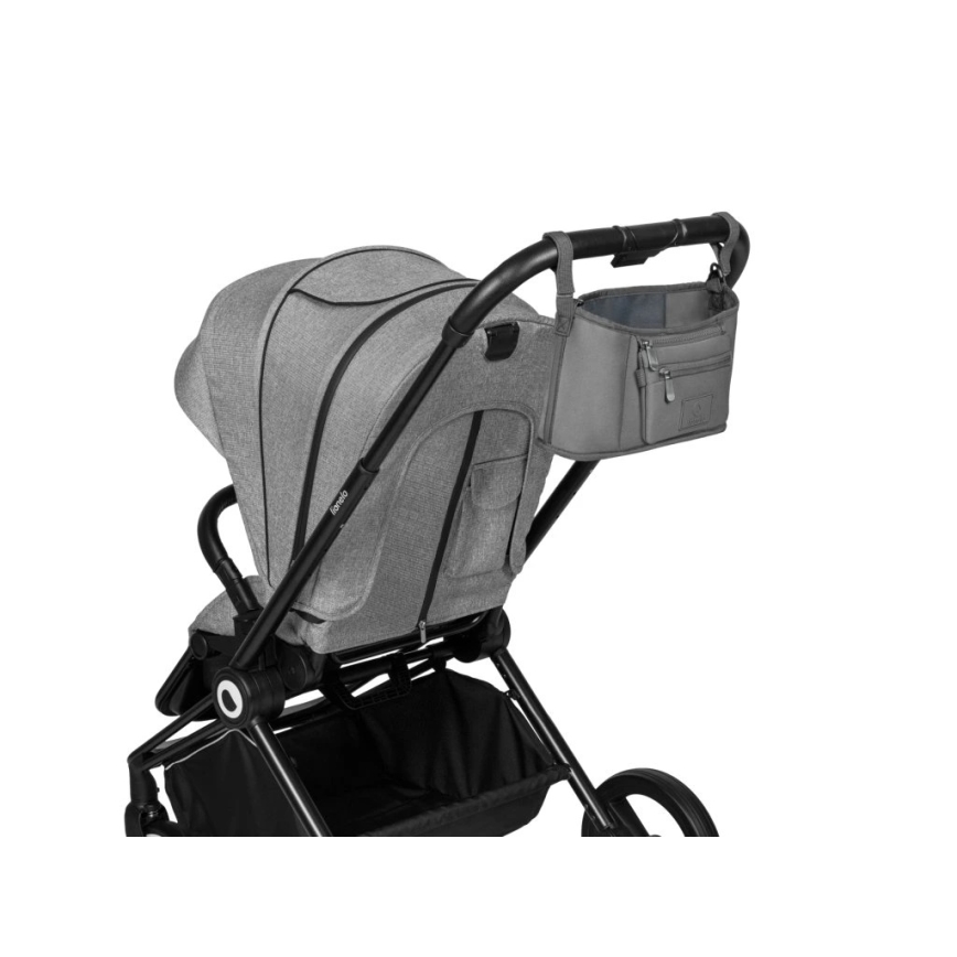 Lionelo - Οργανωτής για παιδικό καρότσι LITTLE CUBE Γκρι Πέτρα