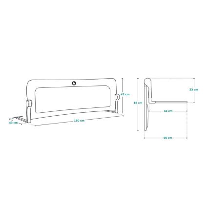 Lionelo - Οργανωτής ντουλάπας EVA γκρι