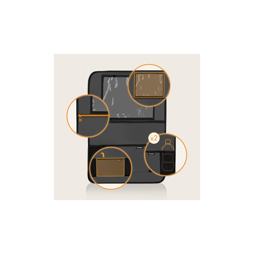 Lionelo - Οργανωτής αυτοκινήτου SEAT ORGANIZER Γκρι