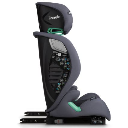 Lionelo - Παιδικό κάθισμα αυτοκινήτου IGO i-Size 100-150 cm Γκρι Γραφίτης
