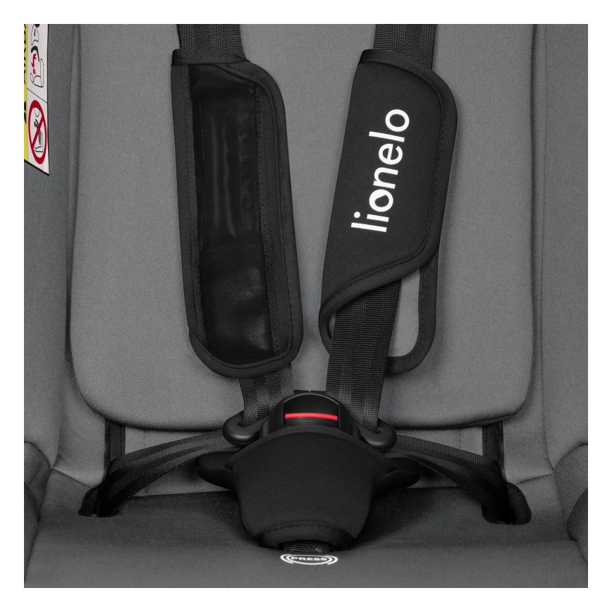 Lionelo - Παιδικό κάθισμα αυτοκινήτου IZZY i-Size 40-150 cm Μαύρο Γκρι