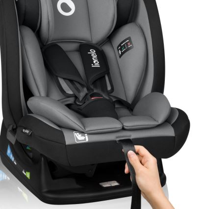 Lionelo - Παιδικό κάθισμα αυτοκινήτου IZZY i-Size 40-150 cm Μαύρο Γκρι