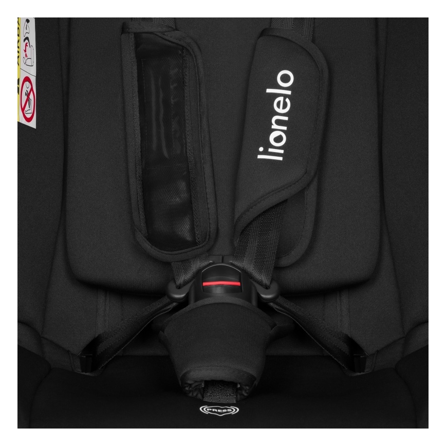 Lionelo - Παιδικό κάθισμα αυτοκινήτου IZZY i-Size 40-150 εκ., Μαύρο Carbon