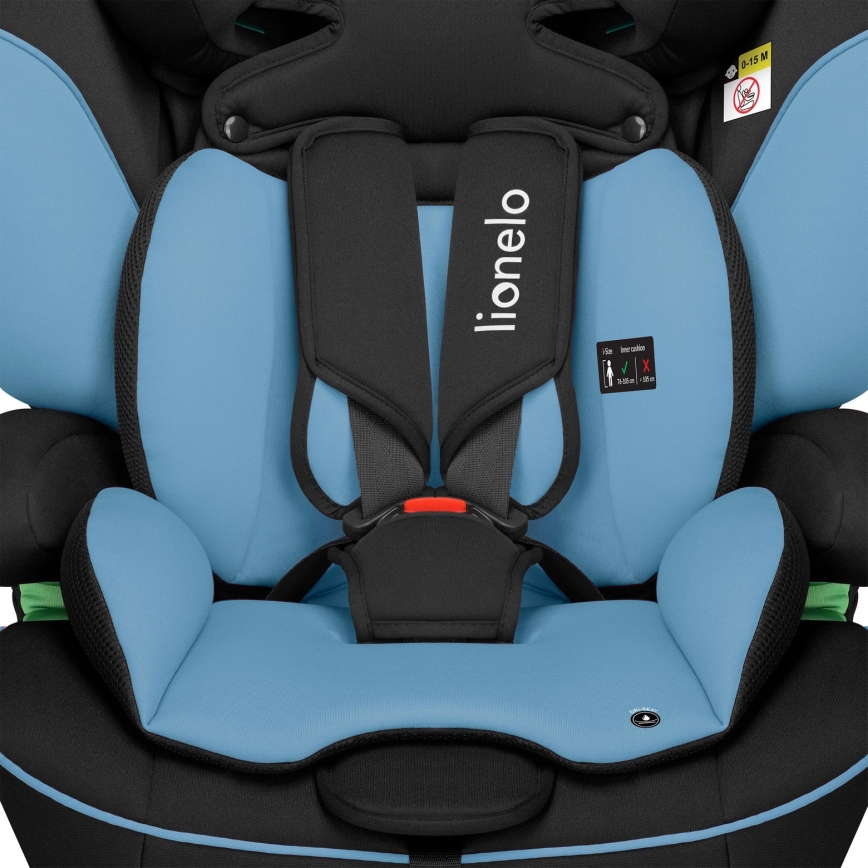 Lionelo - Παιδικό κάθισμα αυτοκινήτου LEVI i-Size 76-150 cm Μπλε Κοβάλτιο