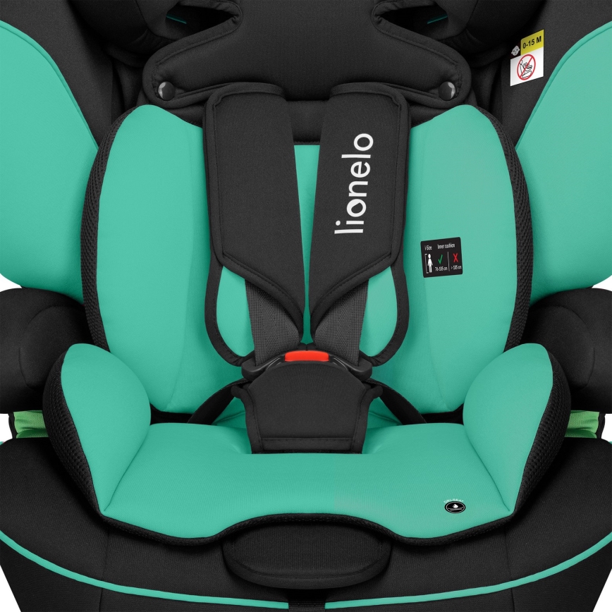 Lionelo - Παιδικό κάθισμα αυτοκινήτου LEVI i-Size 76-150 cm Σμαραγδί