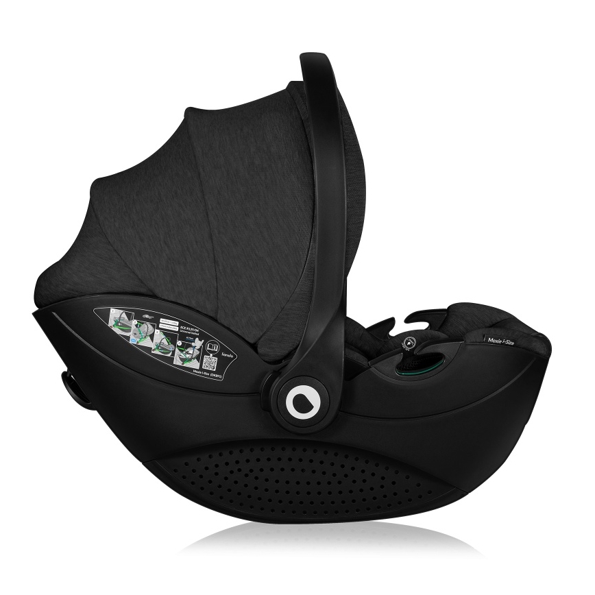 Lionelo - Παιδικό κάθισμα αυτοκινήτου MOXIE i-Size 40-87 cm Μαύρο Όνυξ
