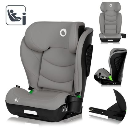 Lionelo - Παιδικό κάθισμα αυτοκινήτου NEAL i-Size 100-150 cm Γκρι μπετονί