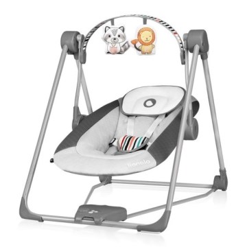 Lionelo - Παιδικό κουνιστό κάθισμα OTTO 4xLR14 Cozy Grey