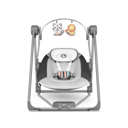 Lionelo - Παιδικό κουνιστό κάθισμα OTTO 4xLR14 Cozy Grey