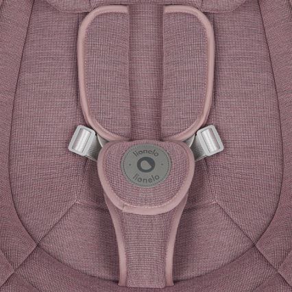 Lionelo - Παιδικό κουνιστό κάθισμα με μελωδία BLOSSOM Pink Mauve + τηλεχειριστήριο