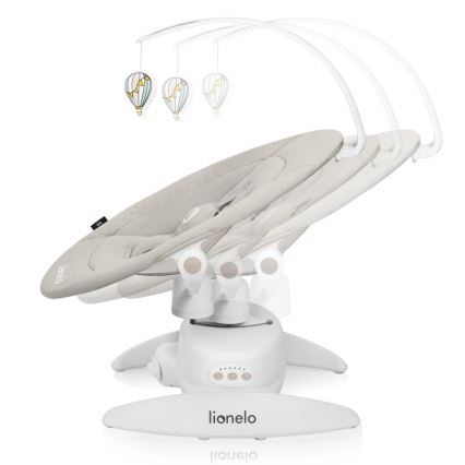Lionelo - Παιδικό κουνιστό κάθισμα με μελωδία IRIS 4xAA Μπεζ Άμμος