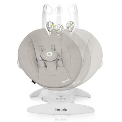 Lionelo - Παιδικό κουνιστό κάθισμα με μελωδία IRIS 4xAA Μπεζ Άμμος