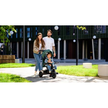 Lionelo - Παιδικό τρίκυκλο ποδήλατο HAARI πράσινο/μαύρο