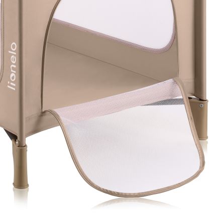 Lionelo - Πτυσσόμενη ταξιδιωτική κούνια JASMIN EASY FOLD Μπεζ Άμμος