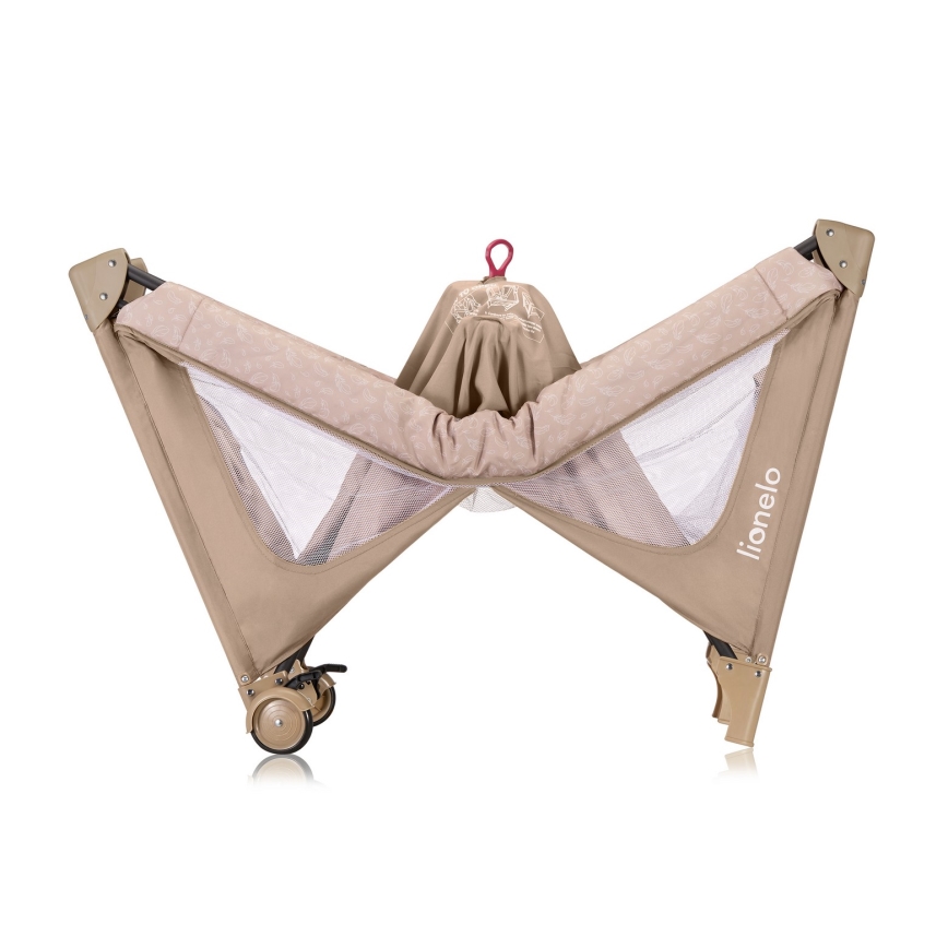 Lionelo - Πτυσσόμενη ταξιδιωτική κούνια JASMIN EASY FOLD Μπεζ Άμμος