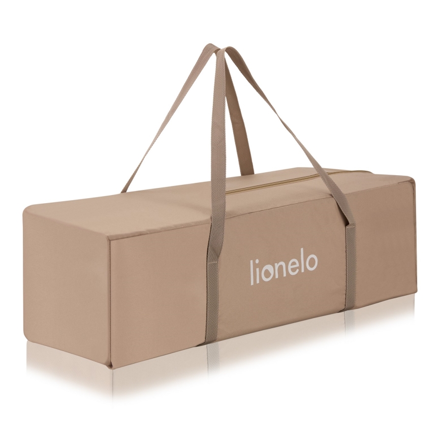Lionelo - Πτυσσόμενη ταξιδιωτική κούνια JASMIN EASY FOLD Μπεζ Άμμος