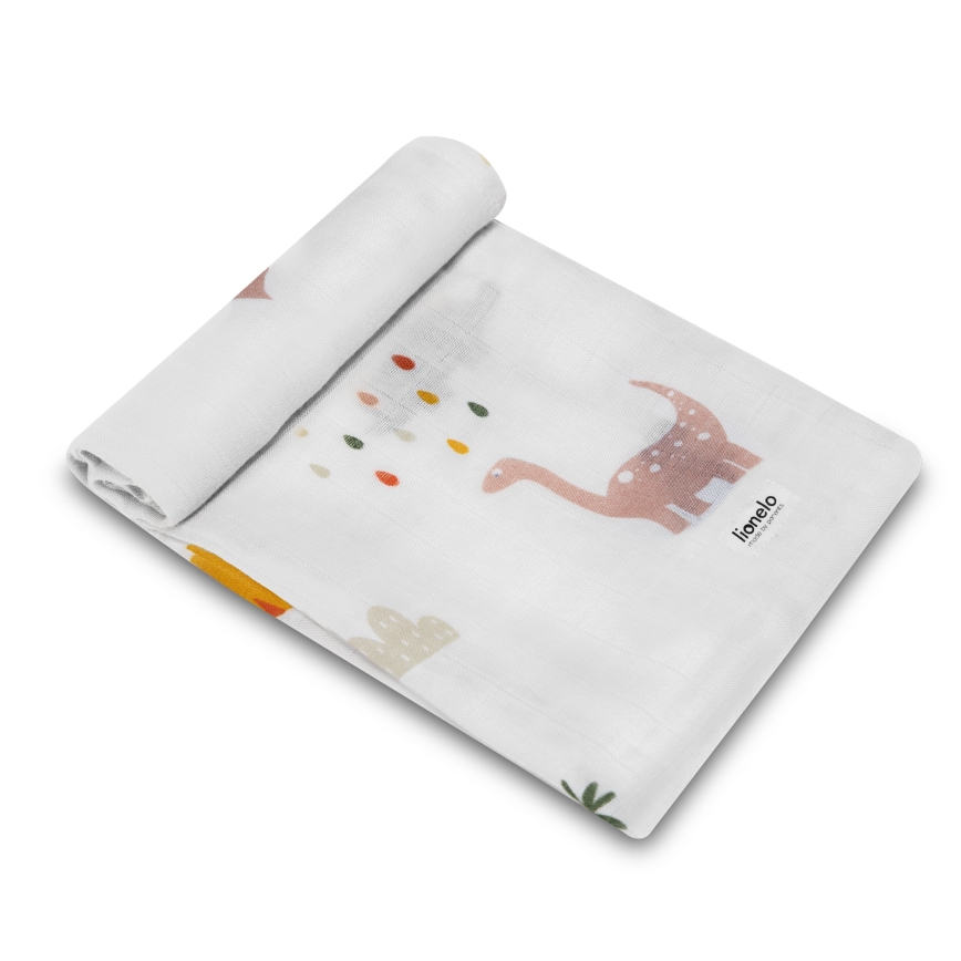 Lionelo - Σετ 3 πανάκια από μπαμπού BAMBOO SET 70 x 70 εκ. Dino