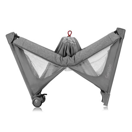 Lionelo - Ταξιδιωτικό παρκοκρέβατο JASMIN EASY FOLD Grey Stone