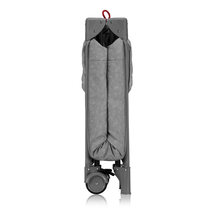 Lionelo - Ταξιδιωτικό παρκοκρέβατο JASMIN EASY FOLD Grey Stone