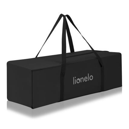 Lionelo - Ταξιδιωτικό παρκοκρέβατο LAURA Μαύρο Carbon