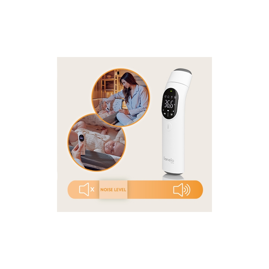Lionelo - Υπέρυθρος θερμόμετρος FEVERSCAN με 2xAAA