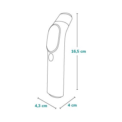 Lionelo - Υπέρυθρος θερμόμετρος FEVERSCAN με 2xAAA