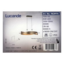 Lucande - LED Dimmable κρεμαστό φωτιστικό οροφής MARIJA LED/24W/230V