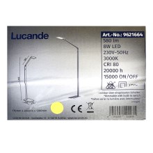 Lucande - LED Dimmable φωτιστικό δαπέδου RESI LED/8W/230V