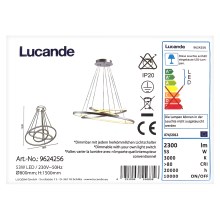 Lucande - LED Κρεμαστό φωτιστικό οροφής EZANA LED/53W/230V