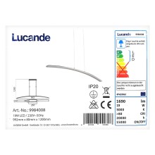 Lucande -Κρεμαστό φωτιστικό οροφής LED LORIAN LED/19W/230V