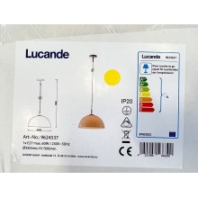 Lucande - Κρεμαστό φωτιστικό οροφής LOURENCO 1xE27/60W/230V