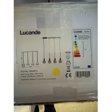 Lucande - Κρεμαστό φωτιστικό οροφής ράγα ABLY 4xE14/40W/230V