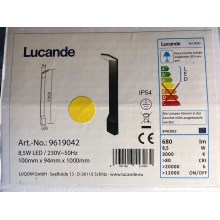Lucande - Φωτιστικό LED εξωτερικού χώρου NEVIO LED/8.5W/230V IP54