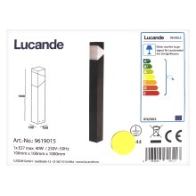 Lucande - Φωτιστικό εξωτερικού χώρου KARIN 1xE27/9W/230V IP44