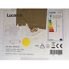 Lucande - Φωτιστικό τοίχου ALEXARU 1xE27/60W/230V
