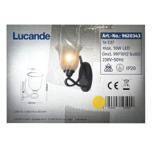Lucande - Φωτιστικό τοίχου LED TRISHA 1xE27/5,5W/230V