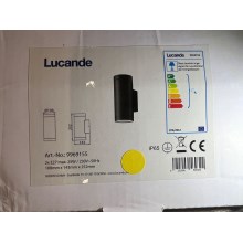 Lucande - Φωτιστικό τοίχου εξωτερικού χώρου THOMKE 2xE27/20W/230V IP65