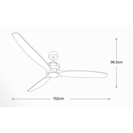 Lucci air 210508 - Ανεμιστήρας οροφής AIRFUSION AKMANI  παυλώνια/μαύρο + τηλεχειριστήριο