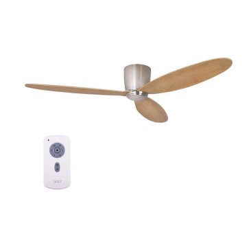 Lucci air 210519 - Οροφής ανεμιστήρας AIRFUSION RADAR γυαλιστερό χρώμιο/ξύλο + τηλεχειριστήριο