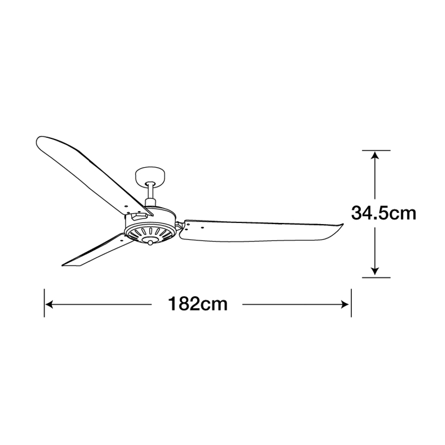 Lucci Air 211022 - Οροφής ανεμιστήρας AIRFUSION CAROLINA καφέ