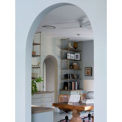 Lucci Air 212870 - Οροφής ανεμιστήρας AIRFUSION RADAR ξύλο/λευκό + τηλεχειριστήριο