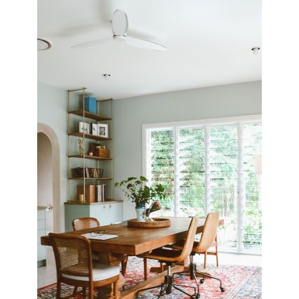 Lucci Air 212870 - Οροφής ανεμιστήρας AIRFUSION RADAR ξύλο/λευκό + τηλεχειριστήριο