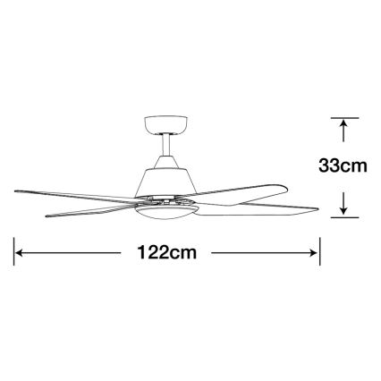 Lucci Air 212998 - LED Ανεμιστήρας οροφής ARIA LED/18W/230V μαύρο + τηλεχειριστήριο