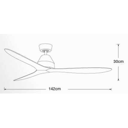 Lucci air 213044 - Ανεμιστήρας οροφής WHITEHAVEN 1xGX53/18W/230V μαύρο + τηλεχειριστήριο