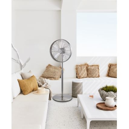 Lucci Air 213117EU - Ανεμιστήρας δαπέδου BREEZE ματ χρώμιο