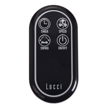 Lucci air 213124 - Ανεμιστήρας τοίχου BREEZE 55W/230V μαύρο + τηλεχειριστήριο